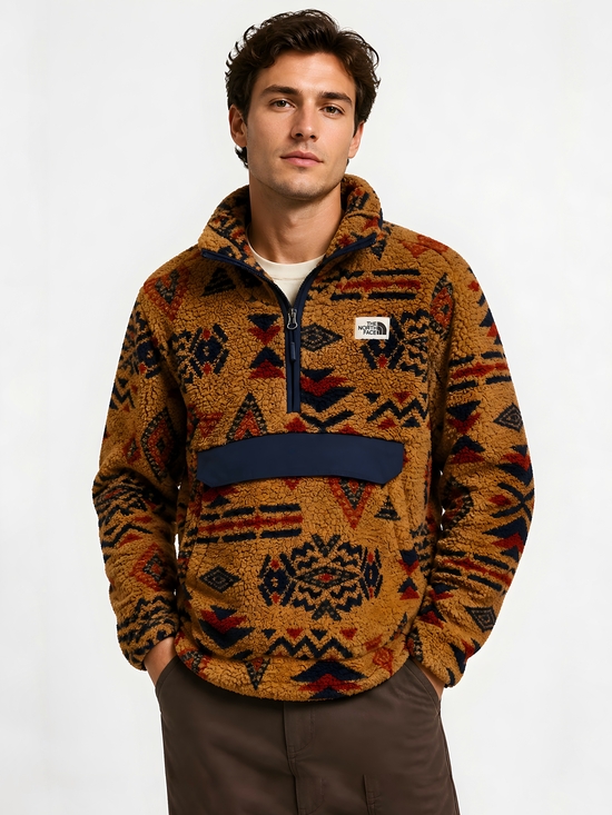 The North Face Other - The North Face Men's Campshire Pullover Hoodie Cedar Brown California Geo Print